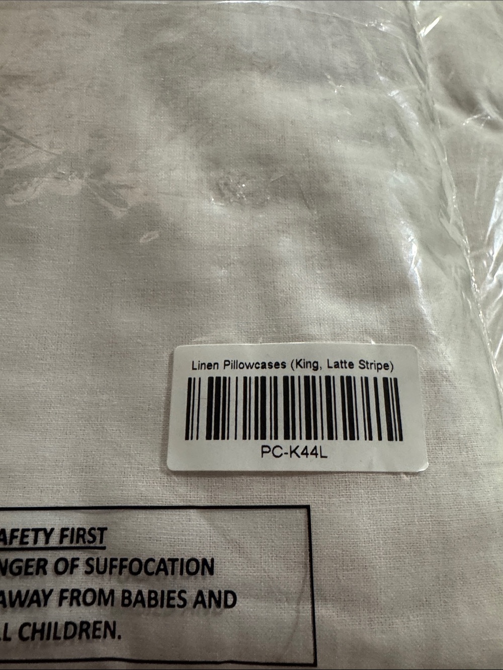 NWT Brooklinen Core Linen King Sheet Set - Latte Stripe - Picture 3 of 4